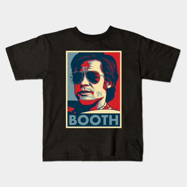 Cliff Booth "Hope" Poster Kids T-Shirt by Woah_Jonny